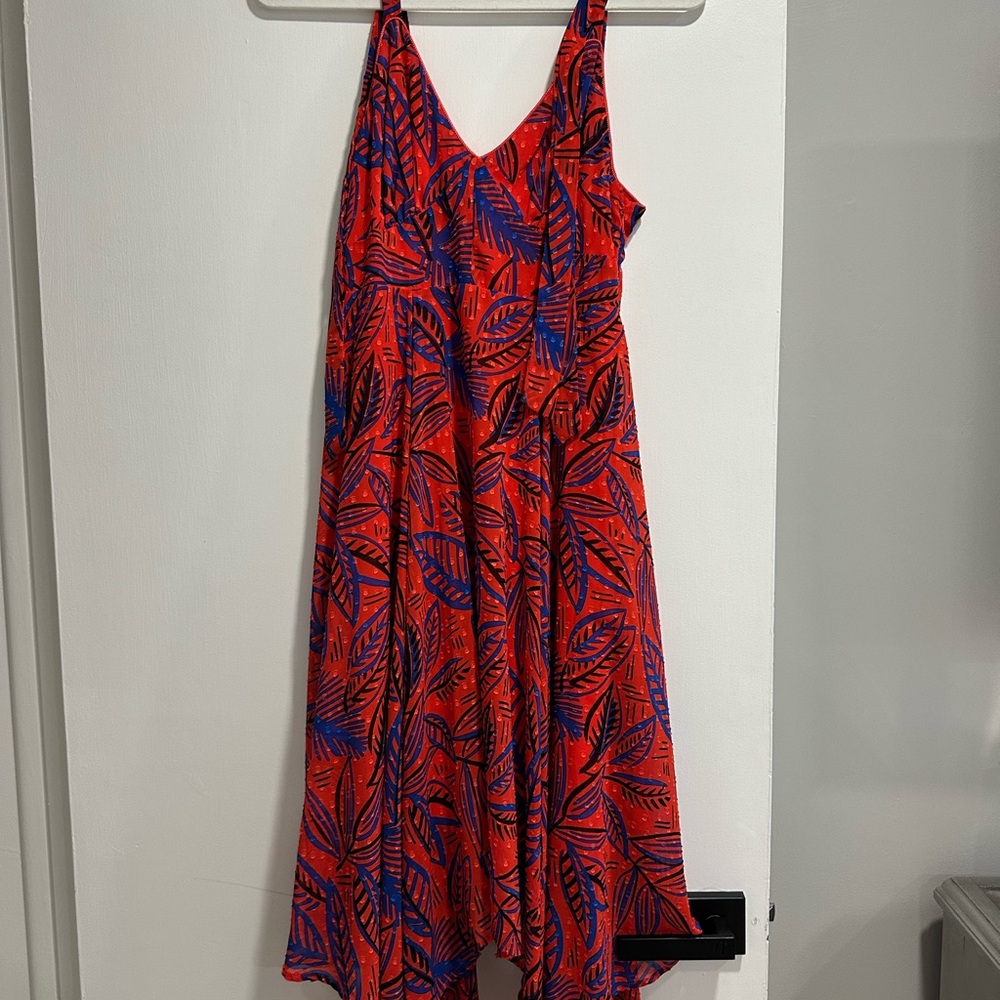 Alexis Red and Blue Sleeveless Sundress